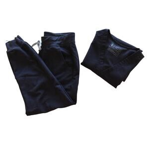 Black Scrubs / FIGS / short sleeve v neck M / jogger bottoms S/P